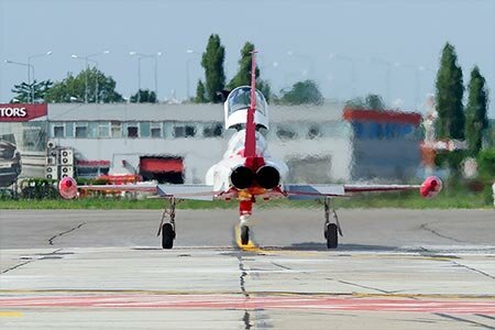 Pictures with the take-off preparations of the Turkish Stars squadron planes at the Bucharest International Air Show aviation rally (BIAS 2018).