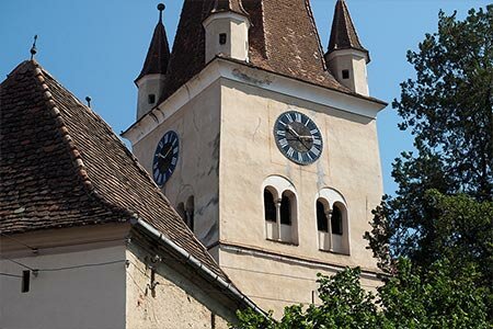 poze Cisnadie Monumente arhitectura turnul ceas bisericii evanghelice 