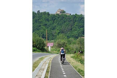  fotografii judetul Sibiu pista biciclete dintre localitatile Cisnadie Cisnadioara 