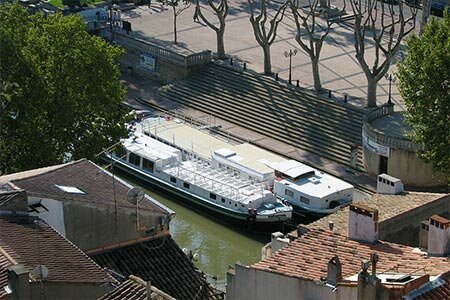  Narbonne que ver canal Robine torre Gilles Aycelin barcos paseo Mirabeau 